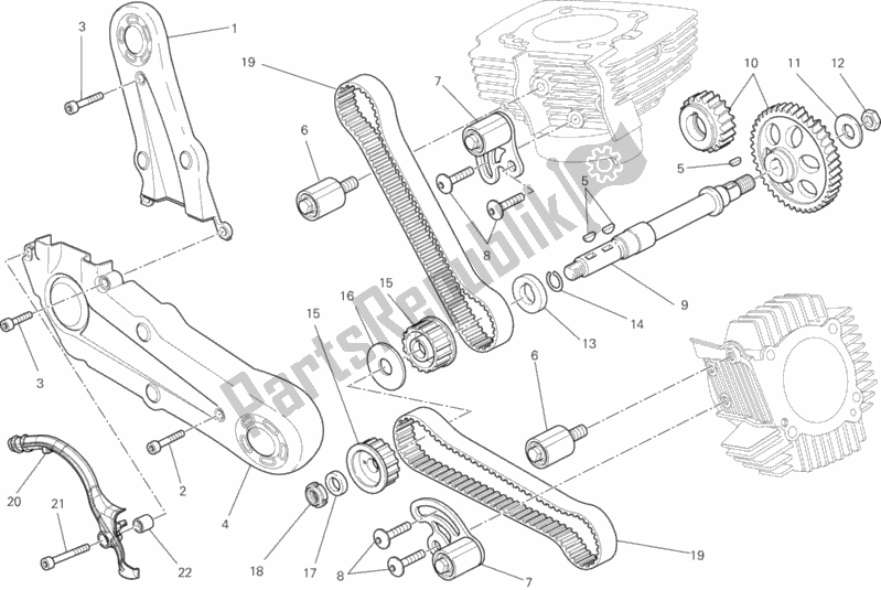 Todas las partes para Correa Dentada de Ducati Monster 796 ABS S2R Thailand 2015